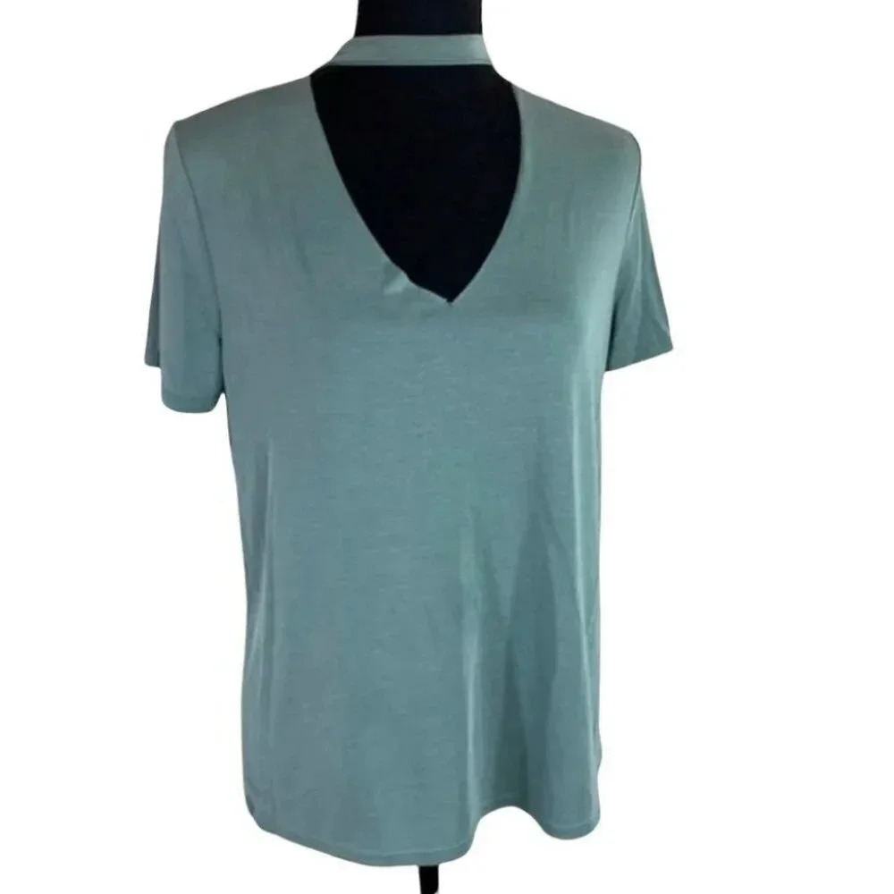 Lavender Fields S sage‎ cut out t-shirt